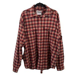 Mountain Khakis Jackson Hole Plaid Long Sleeve Button Down Shirt, Sz Large